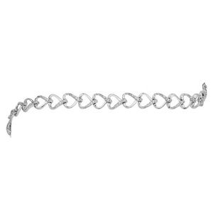 Sterling Silver Diamond Bracelet